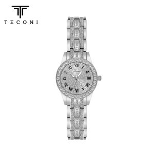 Teconi Jam Tangan Wanita Full Diamond Fashion Round C012 - Anti Air Free Box Free Bubble