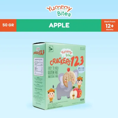 Yummy Bites Rice Crackers 123/ 50 GR/ Snack Baby/ Cemilan bayi