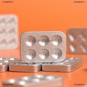 [COD] xiangshun 10pcs Doll House Miniature Mini Cake Baking Mold Kitchen Scene Mini Plate Gingerbread Man Heart Baking Tray Model Decoration