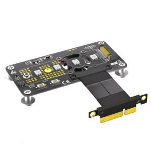 M.2 NGFF NVME Key M SSDs to PCIE 4X Extension Cable with Magnetic Pad Support 2230/2242/2260/2280 M.2 SSDs