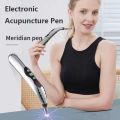 3Y Electronic Acupuncture Pen Point Massager Electric Meridians Therapy Heal Massage Pen Laser Pain Relief Tool USB Charging Meridian Energy Pen. 