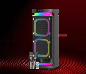 BTS-1989 High quality audio High power wireless two microphones singing performance speakers Heavy bass Bluetooth speakers