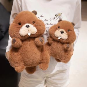 YUDESHUI Lông xù Đồ chơi nhồi bông Kết cấu mềm mại 22-35 CM Búp bê xoa dịu ấm áp Mũm mĩm Trang trí nhà cửa Thú nhồi bông chuột chũi Dành cho trẻ em