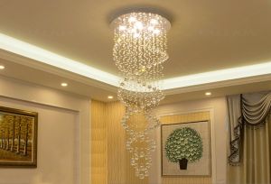 Phube Modern LED Double Spiral Crystal Chandelier: A Luxurious Addition to Your Home