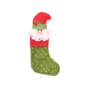 Large Christmas Stocking For Mantels Christmas Tree Decoration Soft Fabric Hanging Sock Ornament Holiday Party Gifts Bag