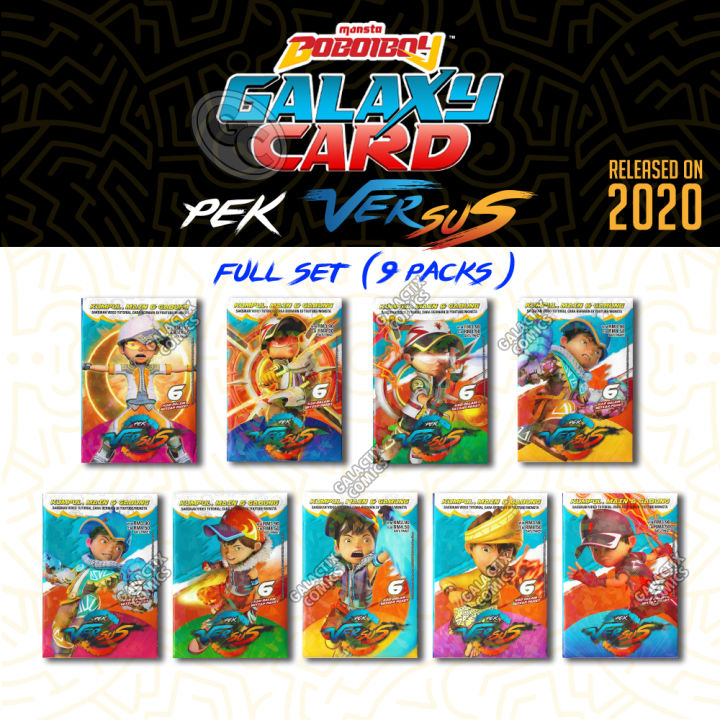 BoBoiBoy Galaxy Card Kad Pek Versus Full Set BoBoiBoy Movie 2 Lazada