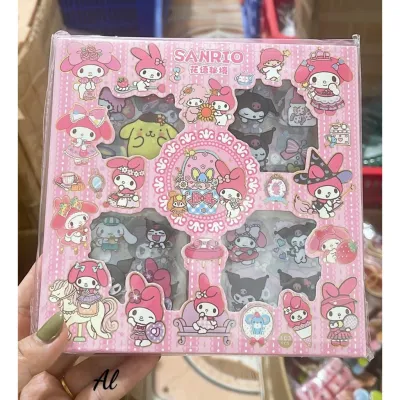 Hộp 100 sticker kuromi siêu dễ thương FREESHIP sticker trang trí sách vở bút kệ mỹ phẩm tiện lợi
