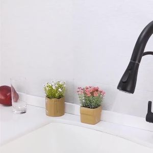 LDIES Deck Mounted Black Kitchen Faucets Pull Out Hot Cold Water Filter Tap for Kitchen Three Ways Sink Mixer Kitchen Faucet ELK9139B 2T9R4