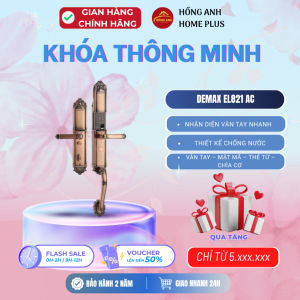 Khóa vân tay thông minh tân cổ điển Demax EL821 AC chính hãng công nghệ tiên tiến của Đức cao cấp