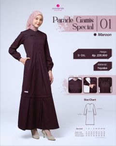 RAUNAPRIDE PARADE GAMIS SPEIAL 01 TERBARUU DRESS KEKINIAN DAILY CASUAL KULIAH PREMIUM TERMURAHH