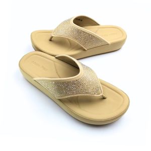 AROMA POLO Comfort Ladies Sandals Anti Slip - Black / Apricot Size 36-41 AP265-154