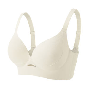Womens Anti-sagging Minimizer Bras Wireless Adjustable Seamless Push Up Brassiere 34-42 B C D CUP
