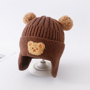 Mũ Len Hình Gấu Đáng Yêu Cho Bé
