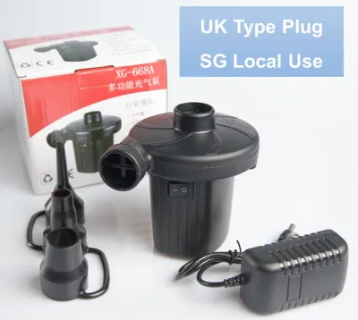 SG In stock! Portable Auto DC Electric Air Pump Quick-Fill For Inflatables Mattress/Raft/Bed/Boat/Pool Swimming Ring