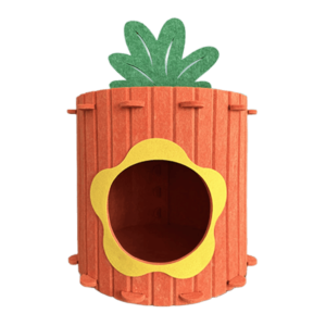 บ้านแมวรูปแครอท บ้านแมว ที่นอนแมว ที่ซ่อนสัตว์เลี้ยง ผ้าสักหลาดหนา นุ่ม แข็งแรง ทนทาน อุปกรณ์สัตว์เลี้ยง ใช้สำหรับพักผ่อนและเล่น