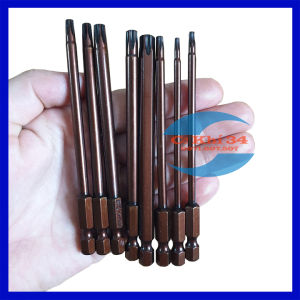 Bộ 8 mũi hoa thị có lỗ kích cỡ 65mm-100mm chuôi lục giác cho máy khoan bắn vít hãng KAPUSI JAPAN
