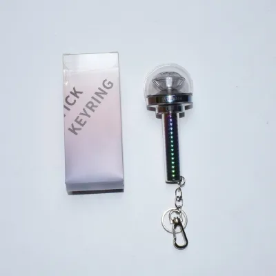 Kpop Idol Seventeen Mini Lightstick Key Ring Glow Stick Keychains for Carat Gift