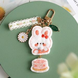 DIY Kit Embroidery Pendant Keychain Kerajinan Tangan Gantungan Kunci Bordir