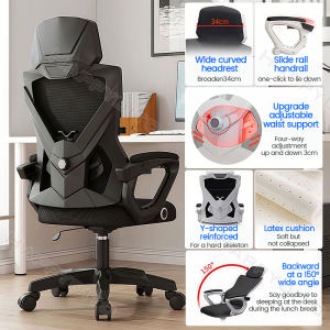 Office Chair Ergonomics Chair High Back Mesh Comfort Korean Mesh Chair Computer Chair With Footrest