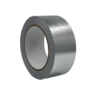 Reflective Aluminum Foil Duct Tape Heat Resistant Foil Fiberglass Tape 50m for Sealing Air Ducts & Temporary Repairs