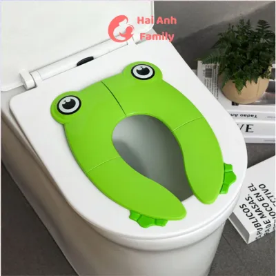 Nắp thu gọn bồn cầu cho bé đi vệ sinh có thể gắp gọn mang ra ngoài đi du lịch