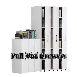 Removable Pull-out Hidden Bookcase Wardrobe