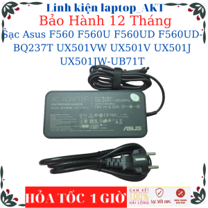 Sạc laptop Asus F570Z F560 F560U F560UD F560UD-BQ237T UX501VW UX501V UX501J UX501JW-UB71T Sạc Asus 19V 6.32A 130W chân kim nhỏ(4.5*3.0mm)