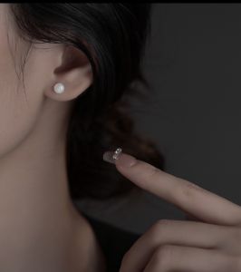 S999 เงินแท้ ต่างหูหูมุกธรรมชาติขนาด 5.5 มม.ต่างหูสไตล์ญี่ปุ่นและเกาหลี Minimalist ไม่ทำให้เกิดอาการแพ้ใส่อาบน้ำใส่นอนได้ไม่ทำให้อักเสบ(พร้อมส่งถึงมือ1-3วัน) A156