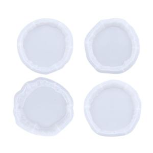 Khuôn miếng lót bằng Silicone Nhựa cho nhựa khuôn Coaster geode cho đúc nhựa khuôn nhựa Epoxy cho đế lót ly Khay làm