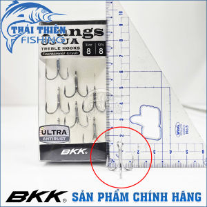 Lưỡi Câu Cá BKK Fangs 63 UA 3X Treble Hook Chống Gỉ Ultra AntiRust Chính Hãng