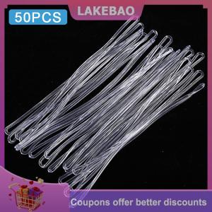 【LAKEBAO】 50pcs thẻ du lịch túi nhựa vòng trong suốt hành lý ID nhãn dây đeo chủ dây buộc du lịch xách tay phụ kiện