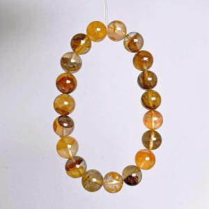 【现货】 💰红胶花手串 11mm Red Hematoid Crystal助招财 辟邪 贵人