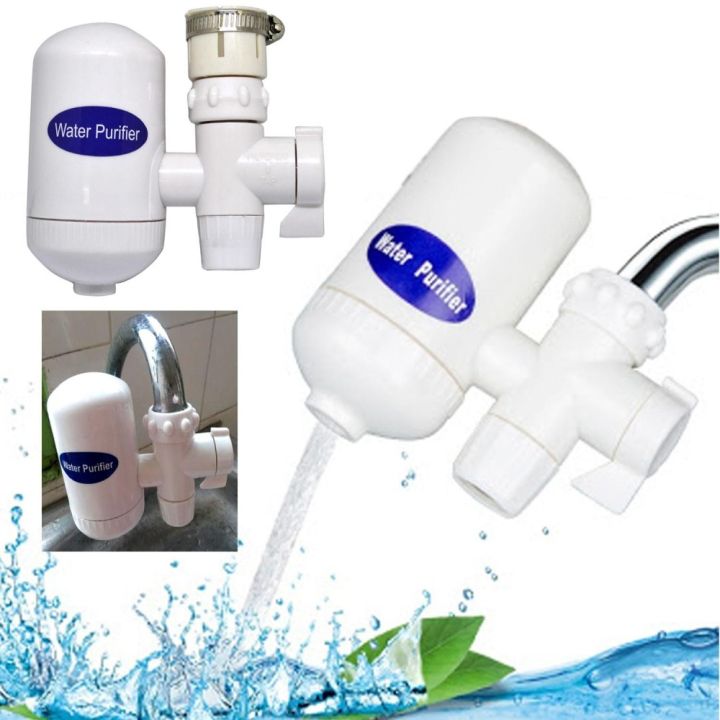 HiTech Ceramic Cartridge Tap Faucet Water Filter Purifier (White