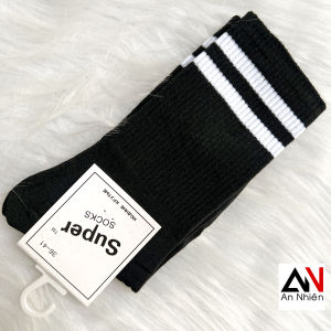 vớ tất nữ cổ cao chất liệu cotton co giãn tốt bốn chiều thoáng khí