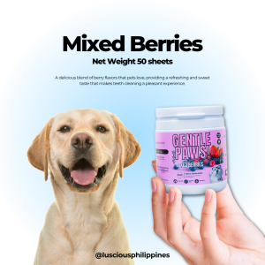 Luscious 50pcs Gentle Paws Pet Dental Wipes Toothbrush and Toothpaste For Dogs and Cats Cleaning