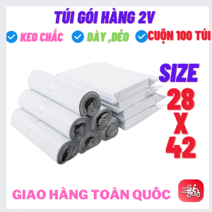 [ 100 Túi ] Gói - Đóng Hàng Niêm Phong Tiện Lợi Màu Trắng Tiết Kiệm Có Nhiều Size Lựa Chọn