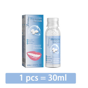 Temporary Tooth Repair Kit Teeth And Gaps FalseTeeth 30ml Falseteeth Glue Tooth Replacement Material Gap Repair Resin Granules Missing Denture Adhesive Teeth Repair Dental