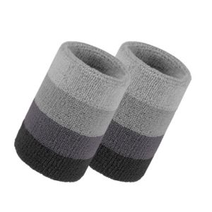 MINFEN 2pcs/pair Colorful Tennis Wristband Elastic Polyester Sport Wristband Sweat Absorption Soft Yoga Wrist Wrap Running