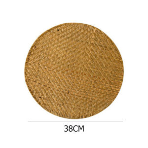 Natural Seagrass Placemats Rattan Wicker Placemats For Table Rectangular/Round Woven Placemats