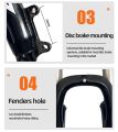 27.5 inches Bike MTB Fork Shock absorbing front fork metal. 