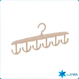 LoviRa Anti Slip Multi Hook Coat Rack Multifunctional Hanger with 6 Hooks