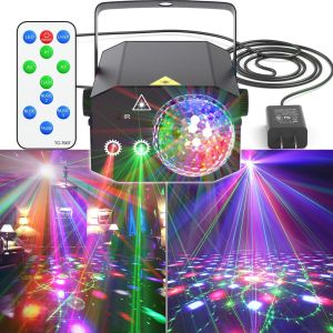 72 Pattern disco lights party DJ disco stage party lights Stage lights Party lights led projection lights colored party lights Adjustable shock lights with remote control for Christmas birthday parties wedding parties parties