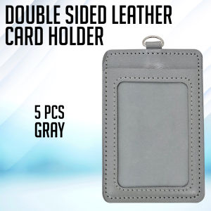 All U Want- Leather Id Card Holder | Leather Id Case | 2 Slots Id holder | Double Sided ID Holder (5 pcs)