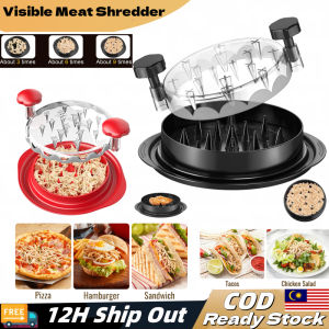 Local Stock Large Chicken Breast Shredder Tool Twist with Brush Visible Meat Shredder Ergonomic Handle Strong Anti-Slip BPA Free Dishwasher Safe Suitable for Pork Beef Chicken 鸡肉分丝器