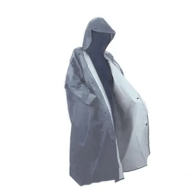 Áo Mưa Thời Trang Unisex Vải PVC Cao Cấp ( Áo Mưa Dây Kéo Có Mũ Trùm Đầu Chống Nước Thấm Áo Khoác Đi Mưa Thời Thượng )