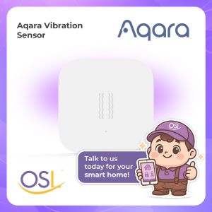 【GLOBAL】AQARA Smart Vibration Sensor - Real Time Action Detection - Long-Lasting Color Alerts - 1 Year Warranty