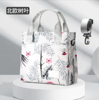 Baby Diaper Bag Mommy Bag Travel Organizer Shoulder/Handheld 2-In-1 Lightweight Mommy Nappy Bag Large Capacity Tote Bag
