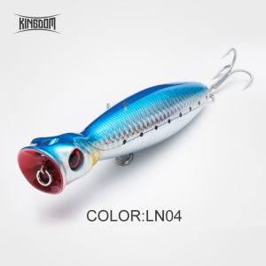 Kingdom Popper Fishing Lures professional Hard Baits 8cm 10cm 13cm Floating Top water Wobblers Fishing Tackle Baits