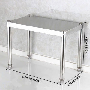 stainless steel Kitchen Supplies Storage Rack Single-Layer Microwave Oven Rack Storage Seasoning Storage Pot Rack Layer