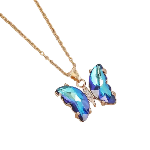 Fashionable Butterfly Necklace in Zircon Embellishment for Women Seeking Style and Sophistication in Any Setting